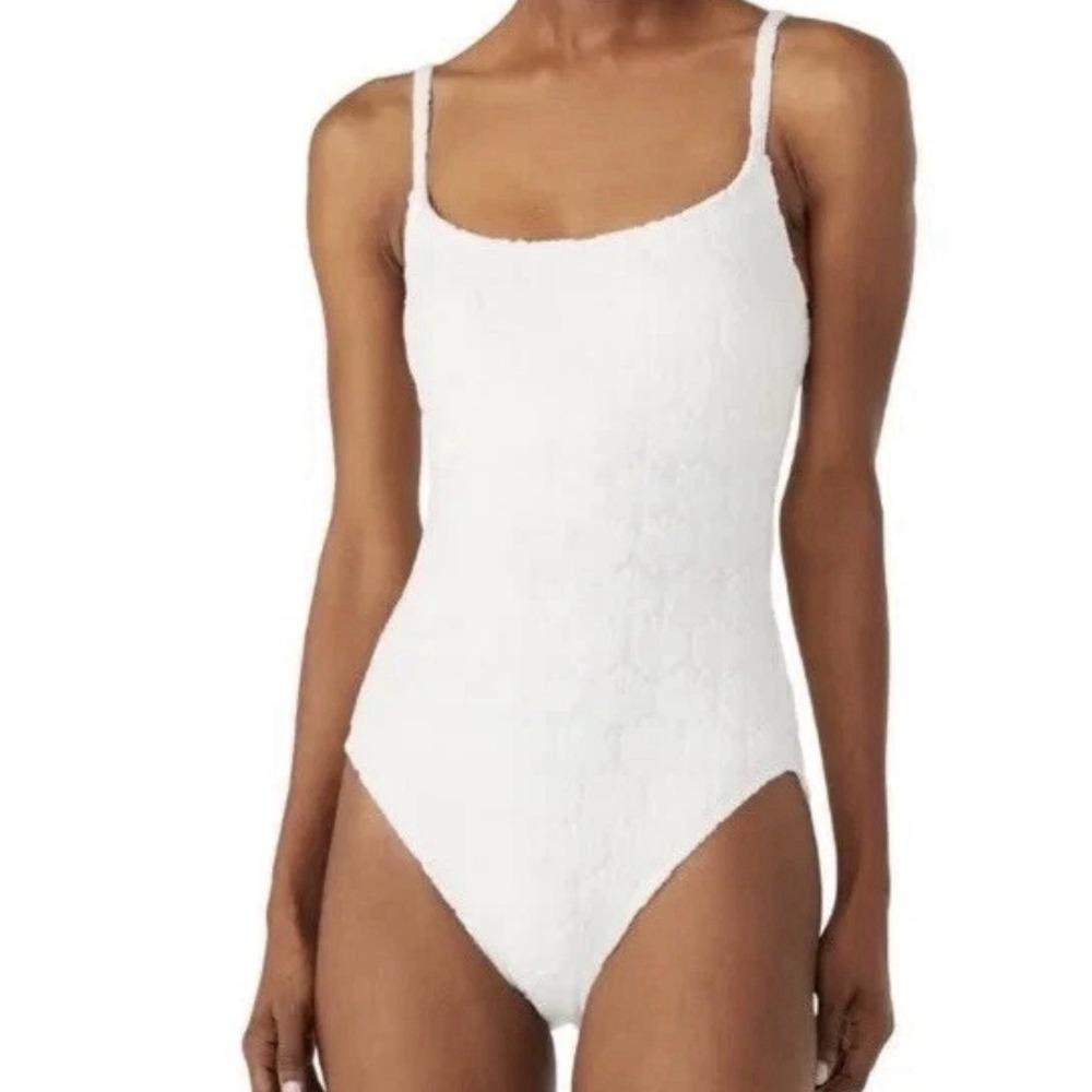Kate Spade New York Textured Clam Shell One Piece Swimsuit Size‎ XL
